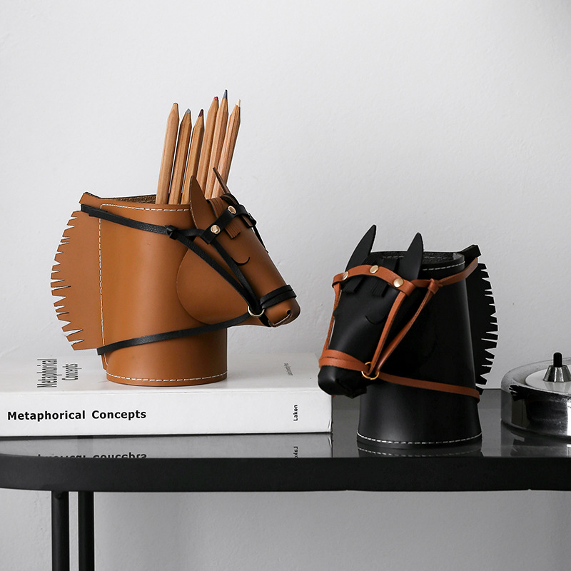 Luxury Leather Horse-head Stor - Luxury Skincare Accessories 评论和价格