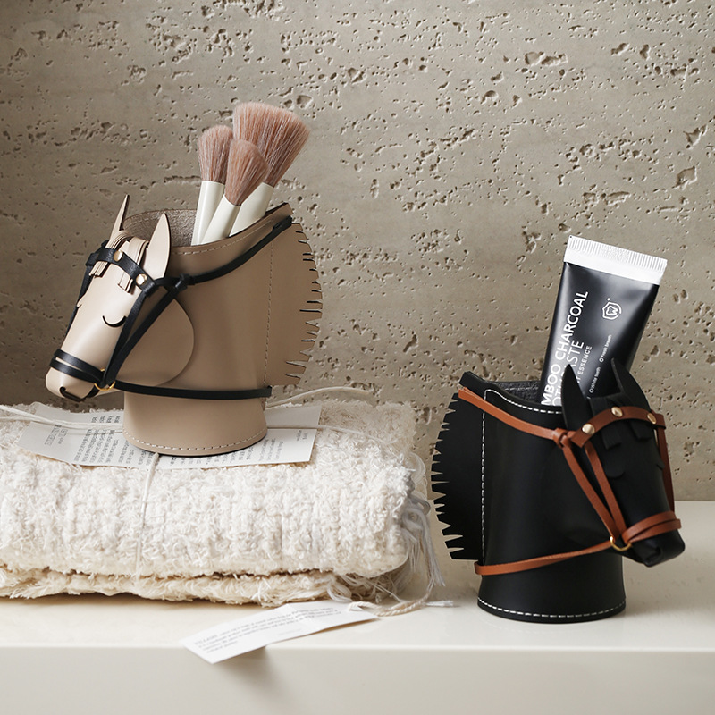 Luxury Leather Horse-head Stor - Luxury Skincare Accessories 评论和价格