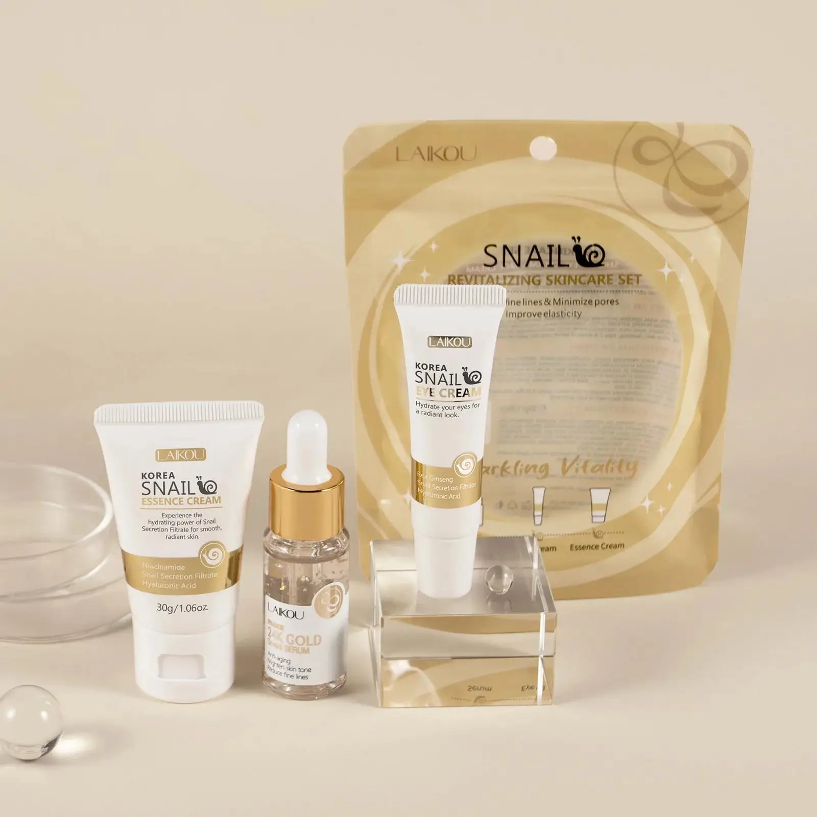 24K Gold Snail Repair Serum Ey - Luxury Skincare For Women 评论和价格